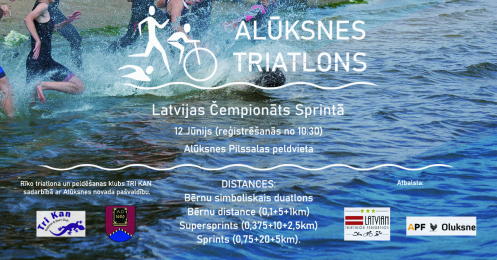 Alūksnes triatlons jau pēc 1 nedēļas