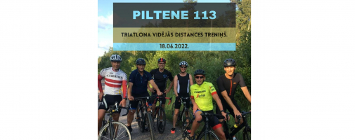 Triatlona kolektīvais treniņš “Piltene 113”