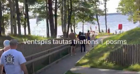 Video no Ventspils tautas triatlona, 1. posma