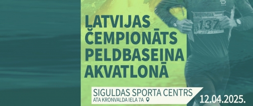 Peldējumu un skrējienu saraksts, SIGULDAS AKVATLONS 2025