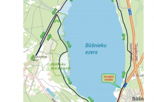 3) Skriešanas trases shēma
